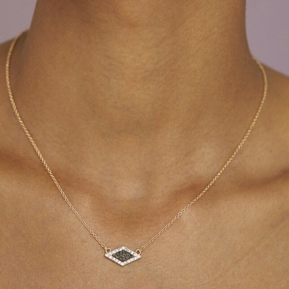 BaubleBar Kamari Druzy pendant necklace